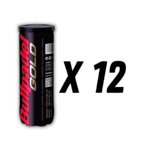 LOT DE 12 TUBES DE BALLES BULLPADEL PREMIUM GOLD