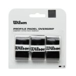 TRIPACK DE SURGRIPS WILSON PROFILE PADEL noir