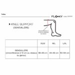 GENOUILLERE FLOKY KNEE SUPPORT noire, genou gauche